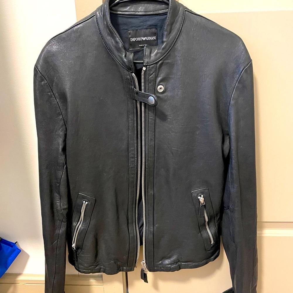 Emporio Armani leather jacket